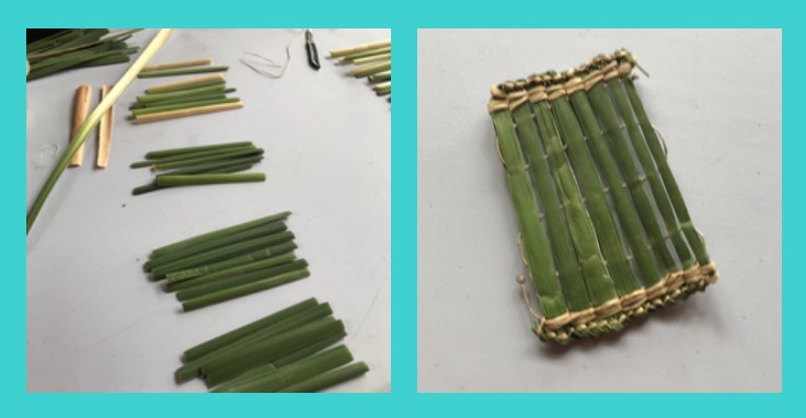 Cattail weaving