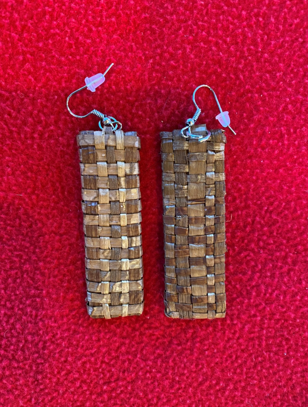 Cedar Woven Earrings by Janis Bailey