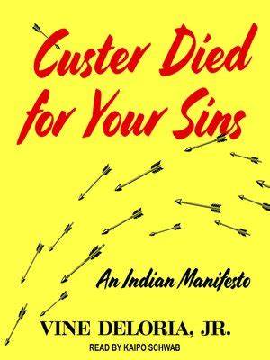 Book cover: Custer Died for Your Sins