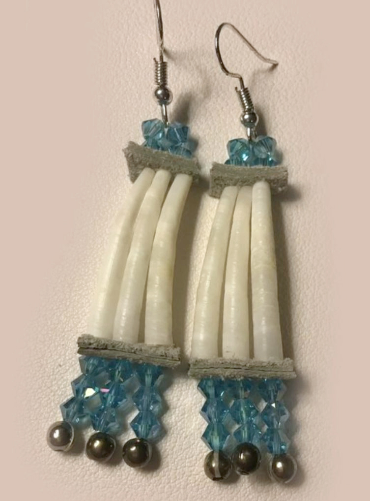 Dentalium Earrings by Trish Breckenridge