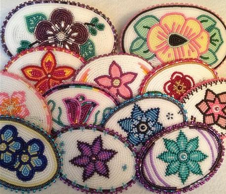 beaded barrettes, photo by Liv Marie beaded barrettes, photo by Liv Marie
