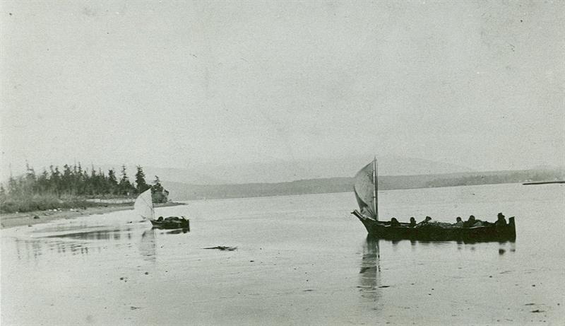 Samish Canoes off Samish Island Samish Canoes off Samish Island
