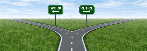 Work-Retire-Fork Which road can you take at this stage of retirement planning: work? or retire?