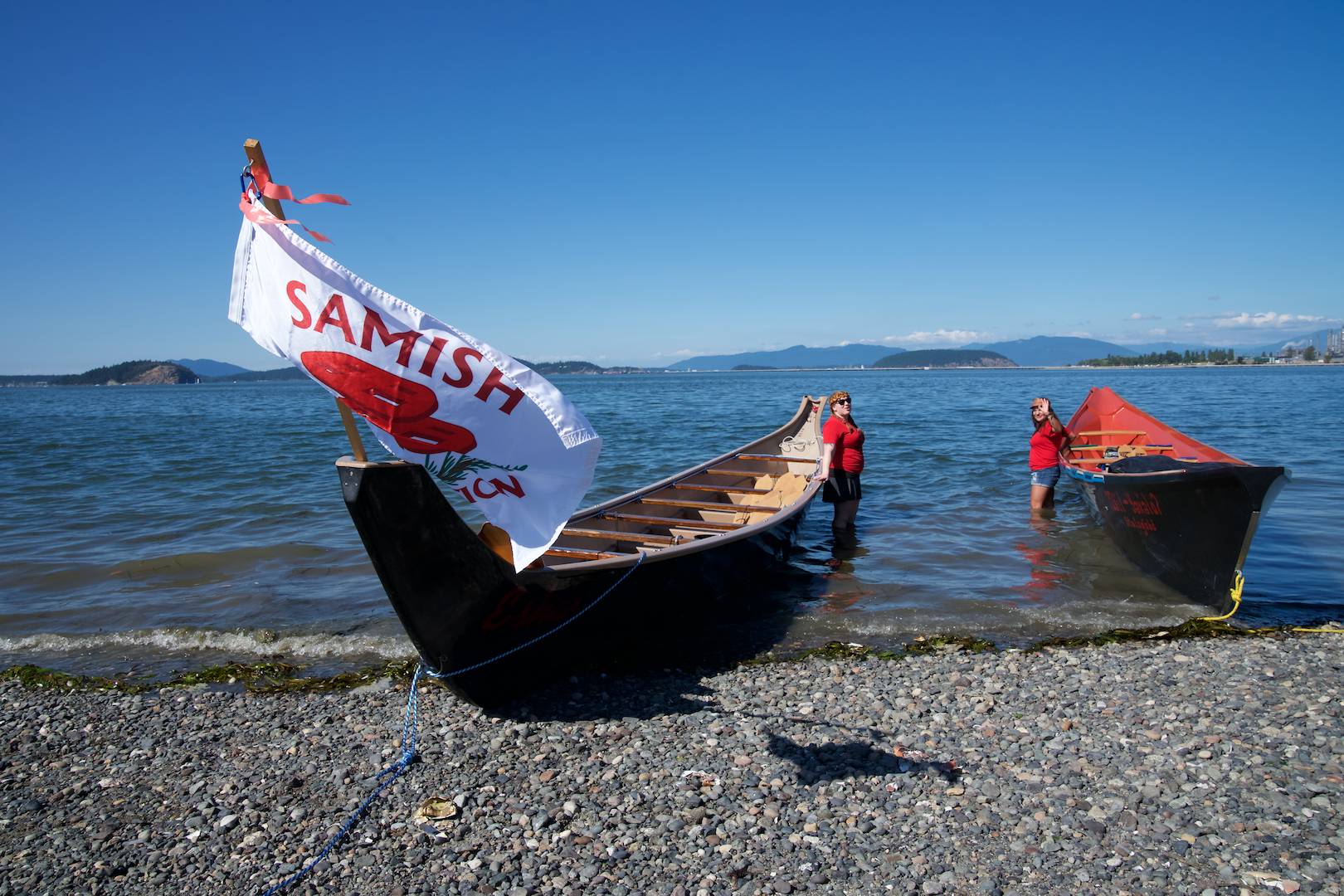 Samish canoes