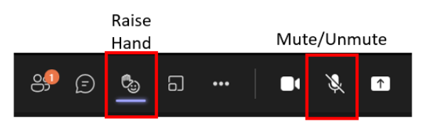 Teams controls highlighting 